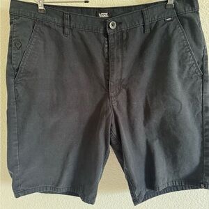 Vans Black Flat Front Shorts Classic Style